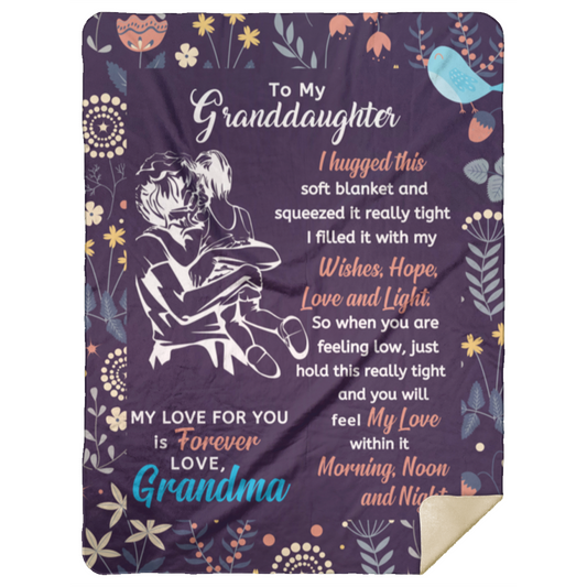 My Love For You Is Forever - Blanket for Granddaughter - 60x80