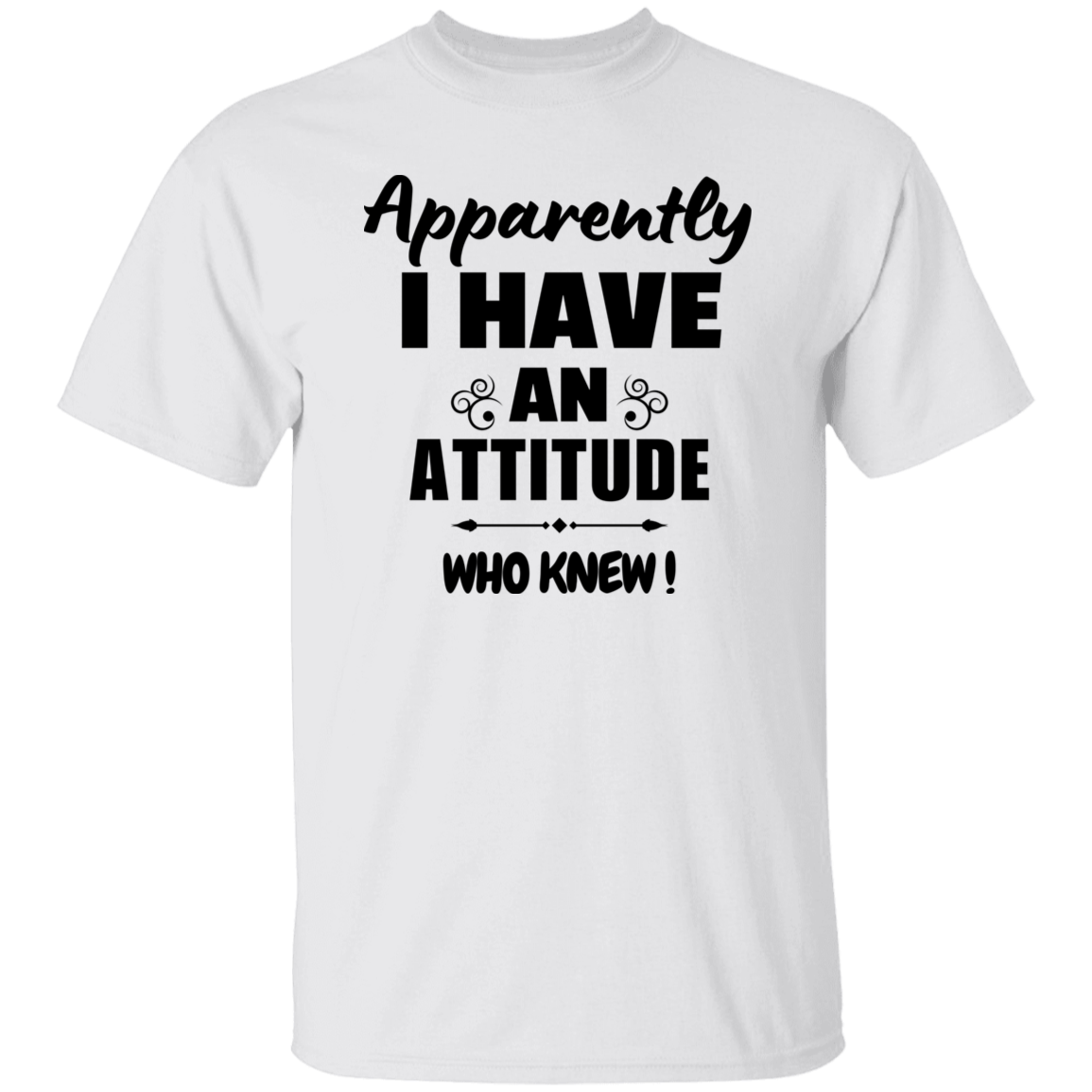 Who Knew I have An Attitude | Men Women T-shirt | Casual Wear Unisex T-shirt