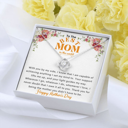To The Best Mom l Thank You l Interlocking Heart Necklace