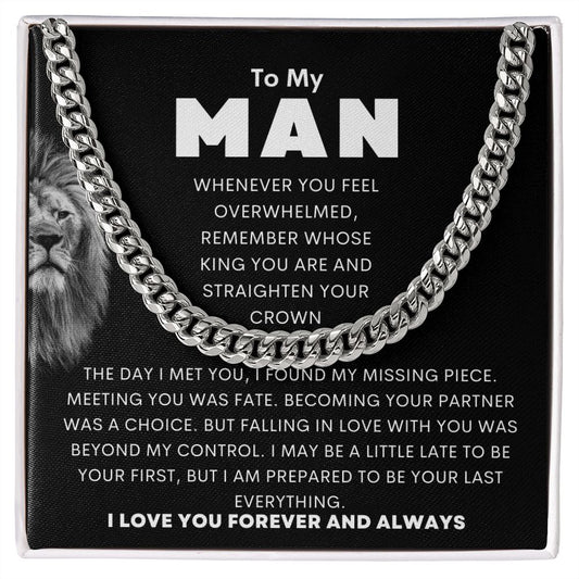 To My Man l Forever Loved l Forever Love Necklace